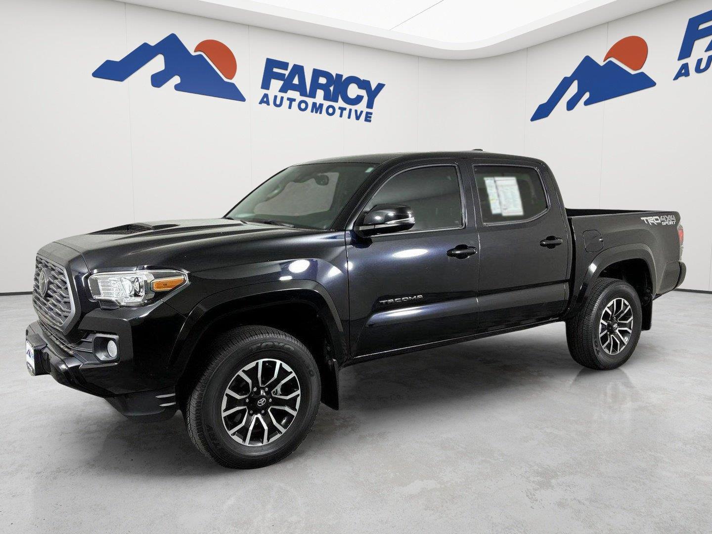 Midnight Black Metallic 2021 Toyota Tacoma Pickup Truck Four-Wheel Drive Automatic