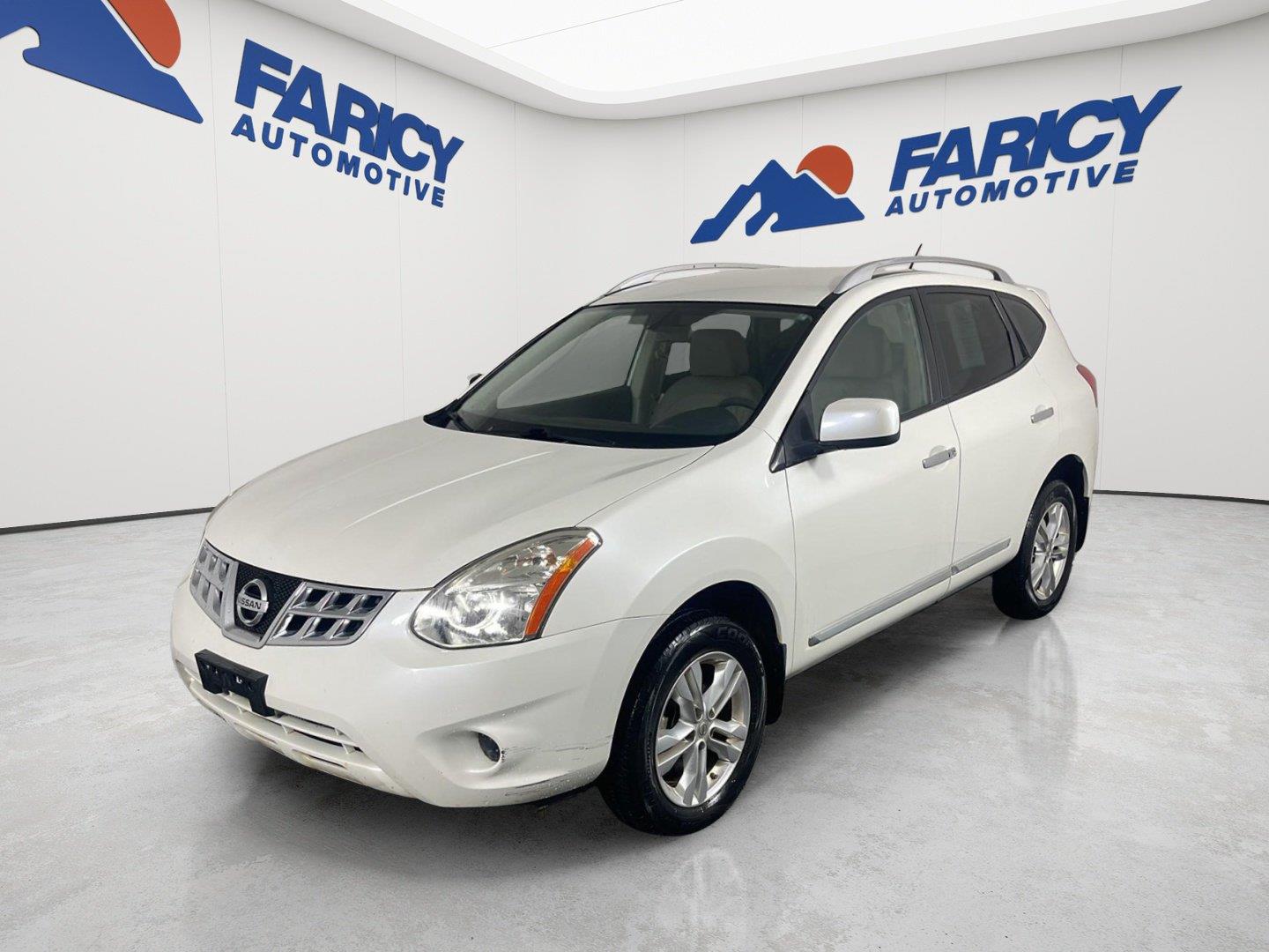 Pearl White 2013 Nissan Rogue SUV / Crossover All-Wheel Drive Continuously Variable Transmission