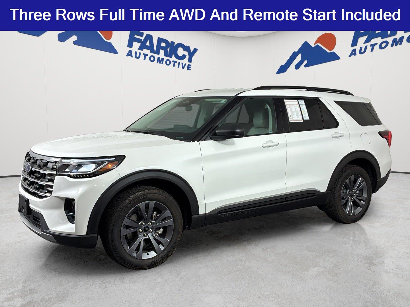 Star White Metallic Tri-Coat 2026 Ford Explorer SUV / Crossover All-Wheel Drive Automatic