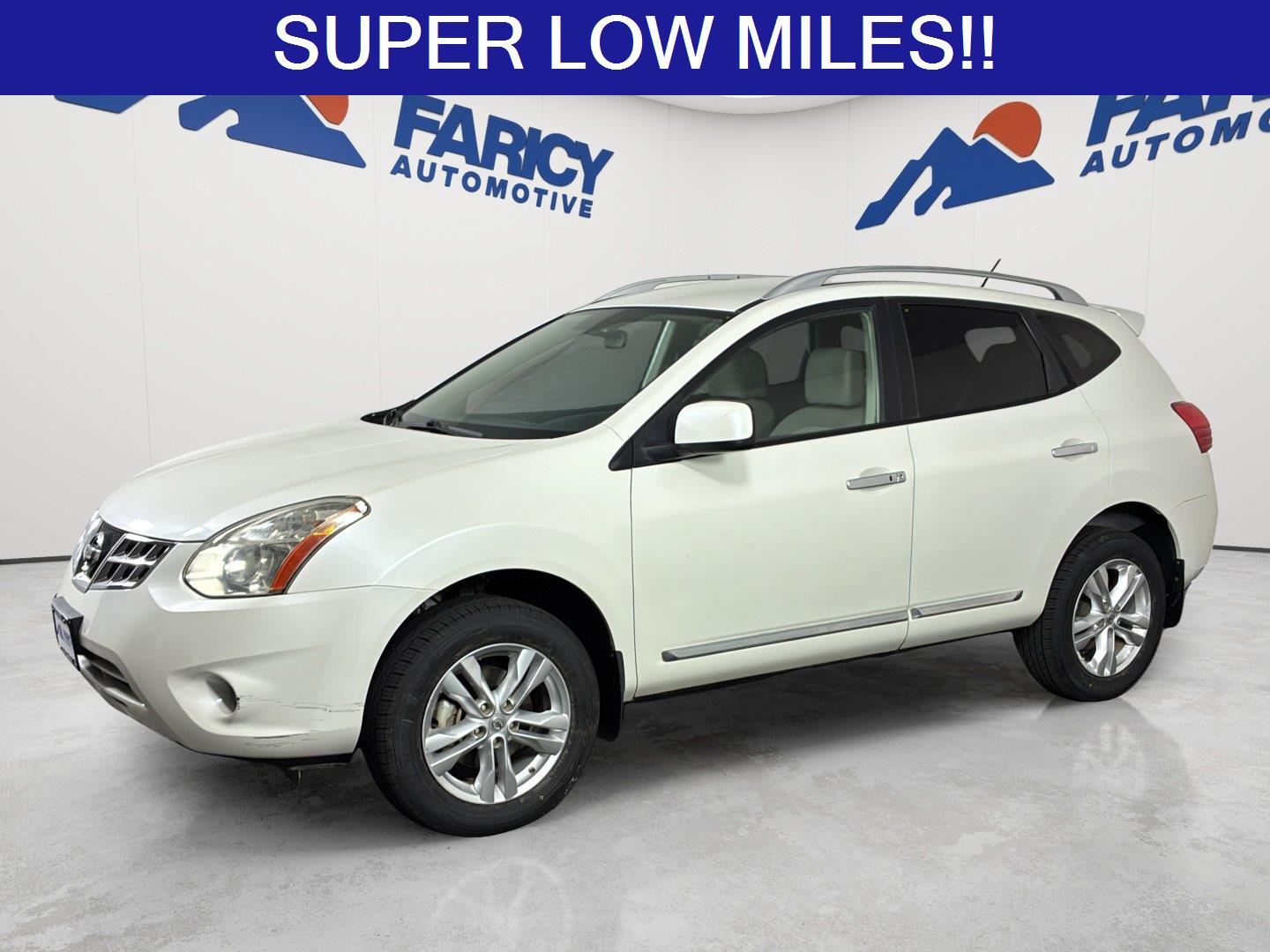 Pearl White 2013 Nissan Rogue SUV / Crossover All-Wheel Drive Continuously Variable Transmission