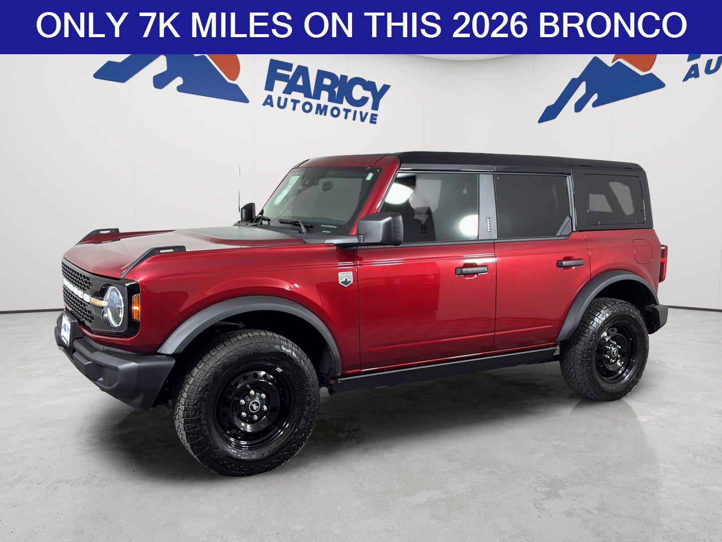 Ruby Red Metallic Tinted Clearcoat 2026 Ford Bronco SUV / Crossover Four-Wheel Drive Automatic