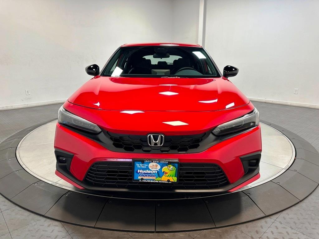 2026 Honda Civic Hatchback Sport - Rallye Red exterior view 3