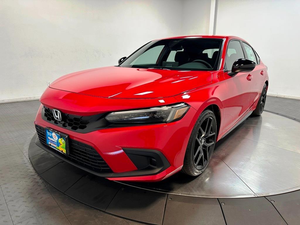 2026 Honda Civic Hatchback Sport - Rallye Red exterior view 4