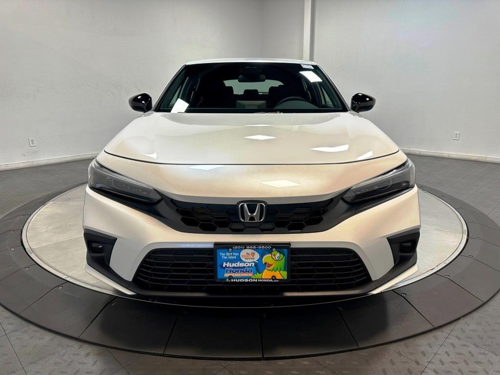 2026 Honda Civic Hatchback Sport - Platinum White Pearl exterior view 3