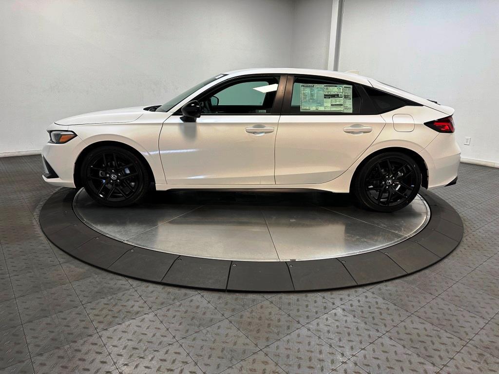 2026 Honda Civic Hatchback Sport - Platinum White Pearl exterior view 5