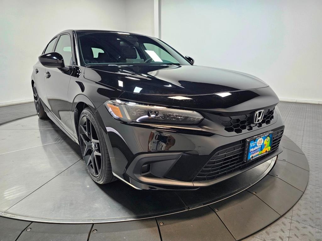 2026 Honda Civic Hatchback Sport - Crystal Black Pearl exterior view 2