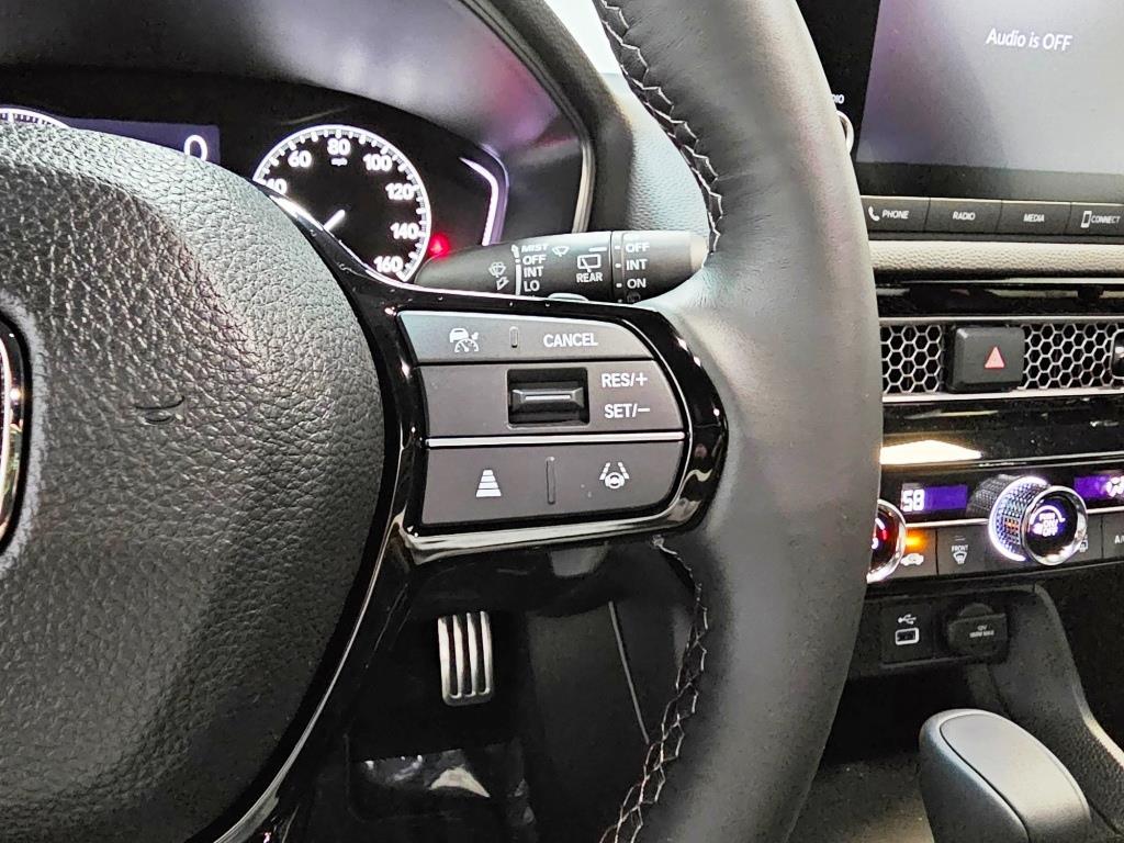 2026 Honda Civic Hatchback Sport - Crystal Black Pearl exterior view 16