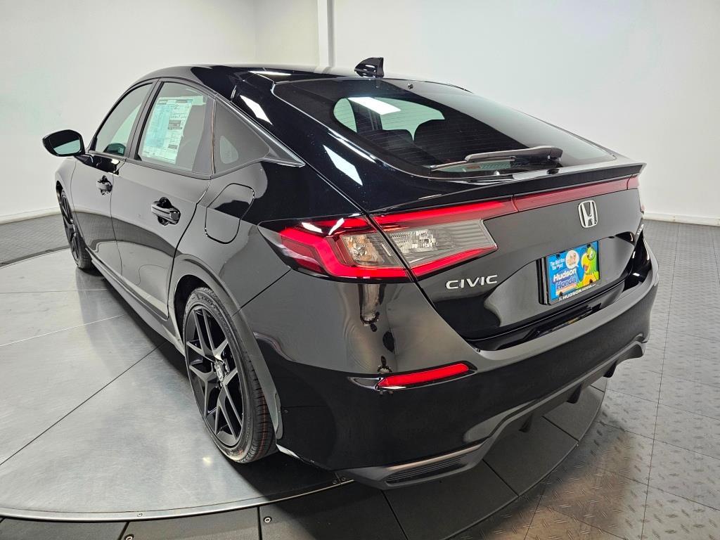 2026 Honda Civic Hatchback Sport - Crystal Black Pearl exterior view 6