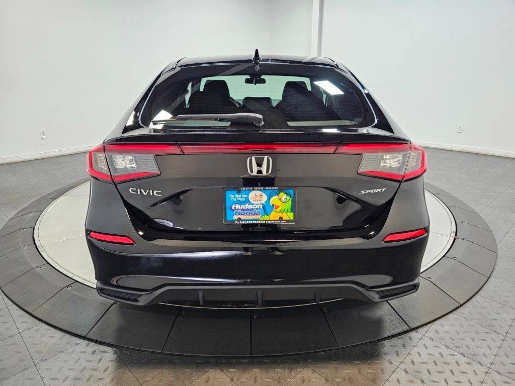 2026 Honda Civic Hatchback Sport - Crystal Black Pearl exterior view 7