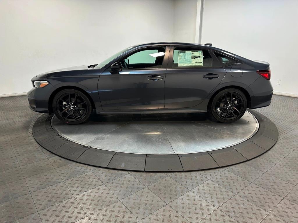 2026 Honda Civic Sedan Hybrid Sport - Meteorite Gray Metallic exterior view 5