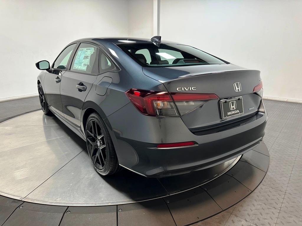 2026 Honda Civic Sedan Hybrid Sport - Meteorite Gray Metallic exterior view 6