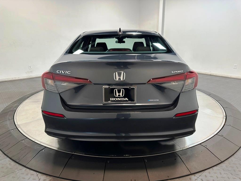 2026 Honda Civic Sedan Hybrid Sport - Meteorite Gray Metallic exterior view 7