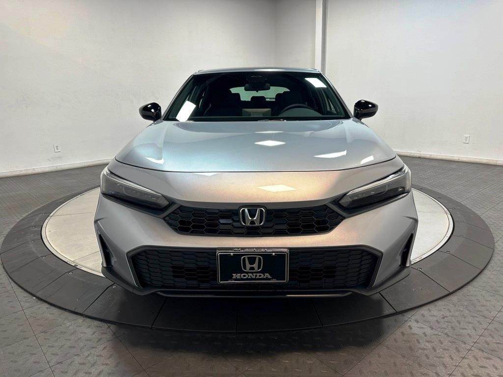 2026 Honda Civic Hatchback Sport - Solar Silver Metallic exterior view 3