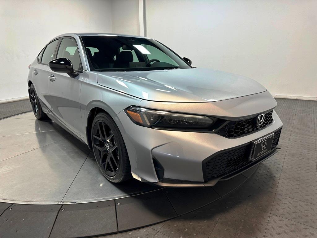 2026 Honda Civic Hatchback Sport - Solar Silver Metallic exterior view 2