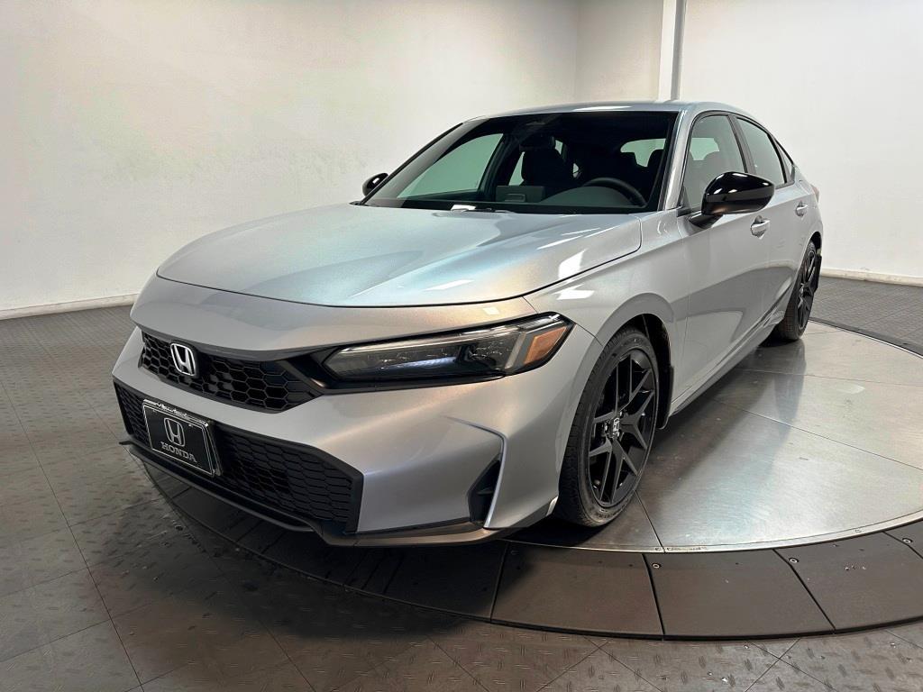 2026 Honda Civic Hatchback Sport - Solar Silver Metallic exterior view 4