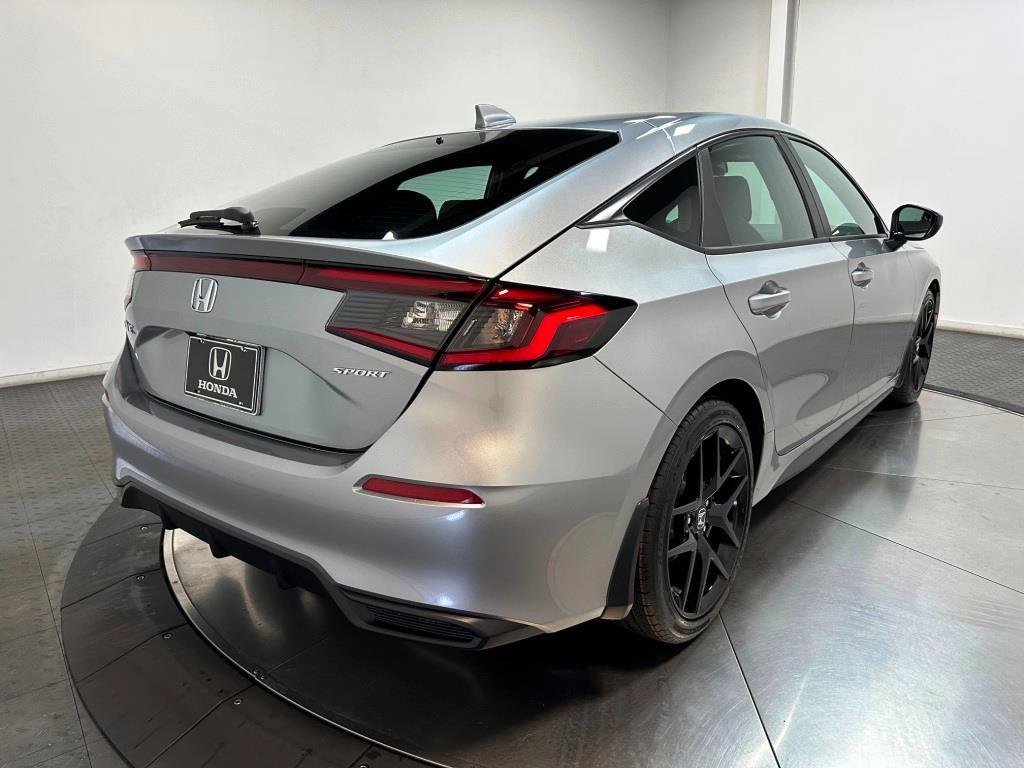 2026 Honda Civic Hatchback Sport - Solar Silver Metallic exterior view 8