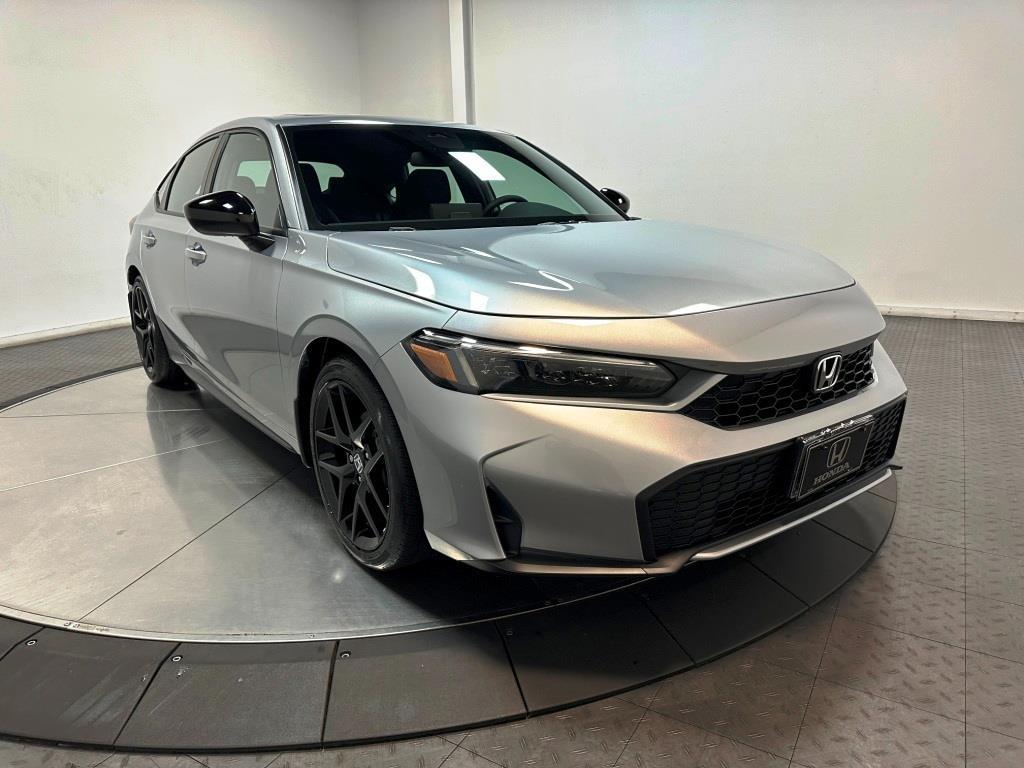 2026 Honda Civic Hatchback Sport - Solar Silver Metallic exterior view 2