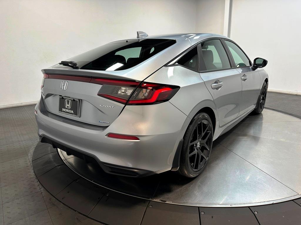 2026 Honda Civic Hatchback Sport - Solar Silver Metallic exterior view 8