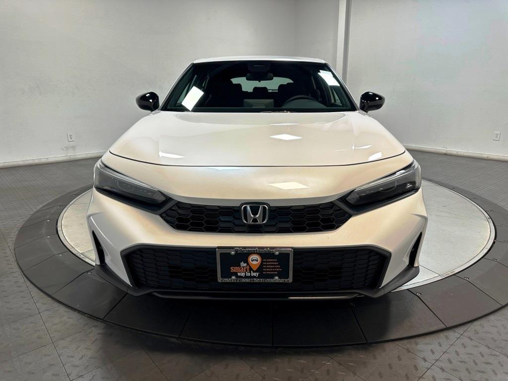 2026 Honda Civic Hatchback Sport - Platinum White Pearl exterior view 3