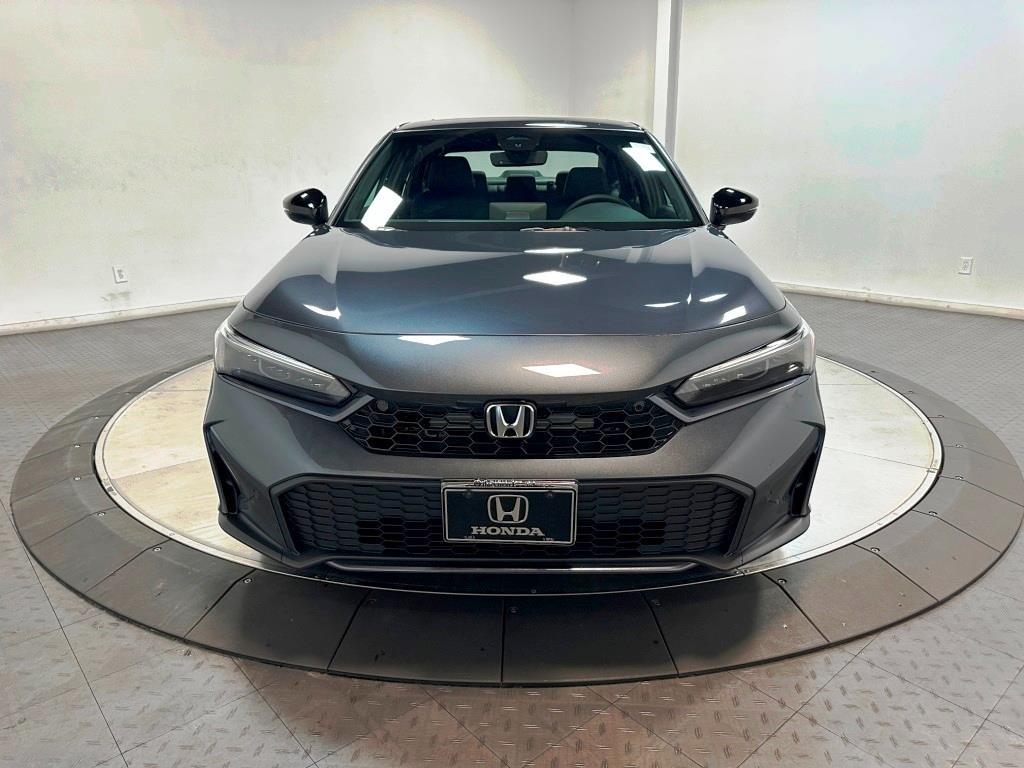 2026 Honda Civic Sedan Hybrid Sport - Meteorite Gray Metallic exterior view 3