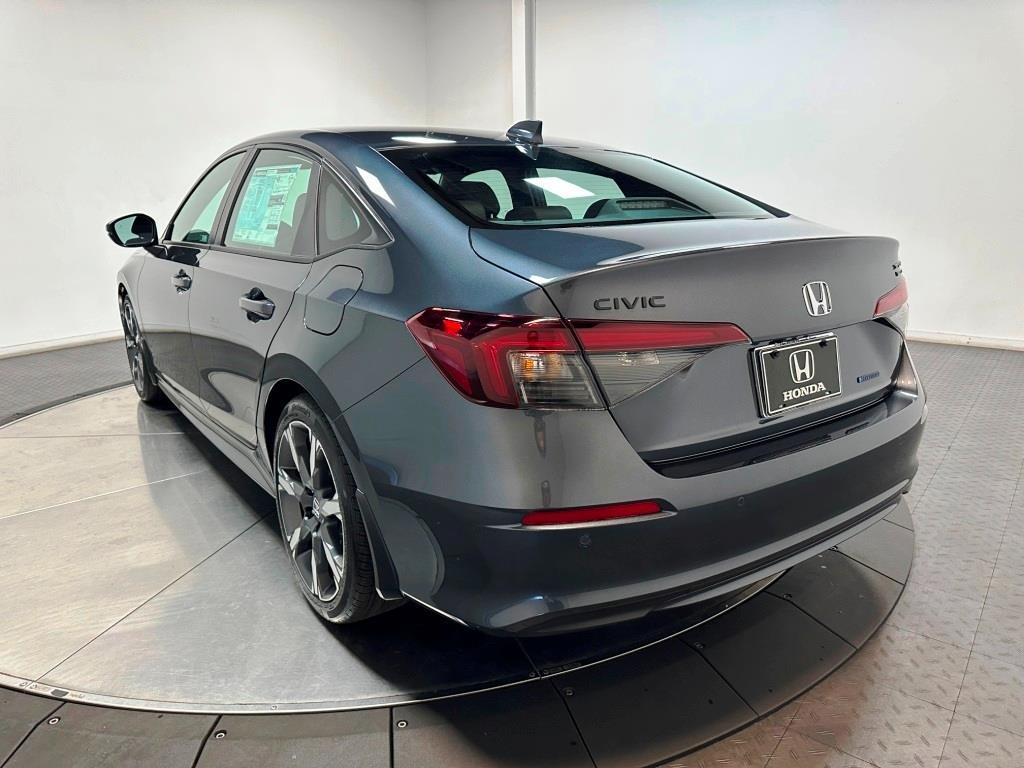2026 Honda Civic Sedan Hybrid Sport - Meteorite Gray Metallic exterior view 6