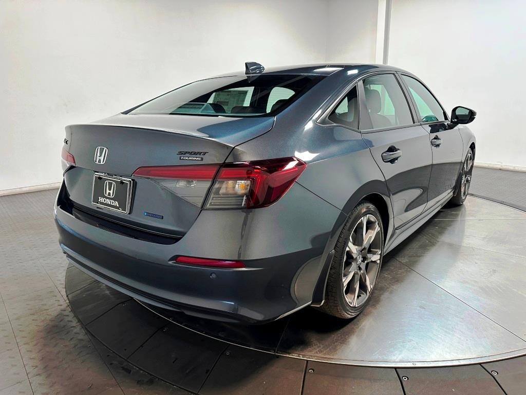 2026 Honda Civic Sedan Hybrid Sport - Meteorite Gray Metallic exterior view 8
