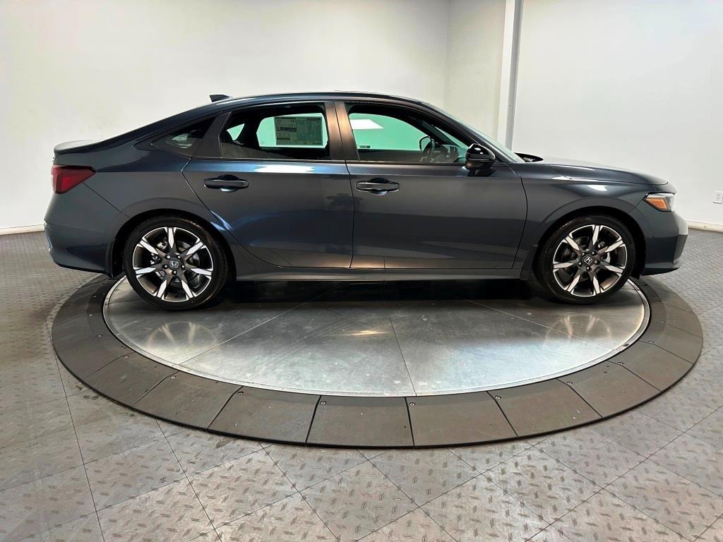 2026 Honda Civic Sedan Hybrid Sport - Meteorite Gray Metallic exterior view 9