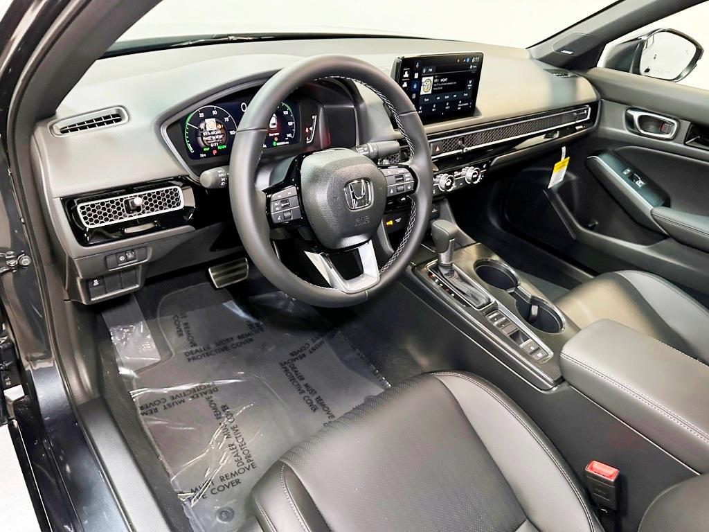 2026 Honda Civic Sedan Hybrid Sport - Meteorite Gray Metallic exterior view 15