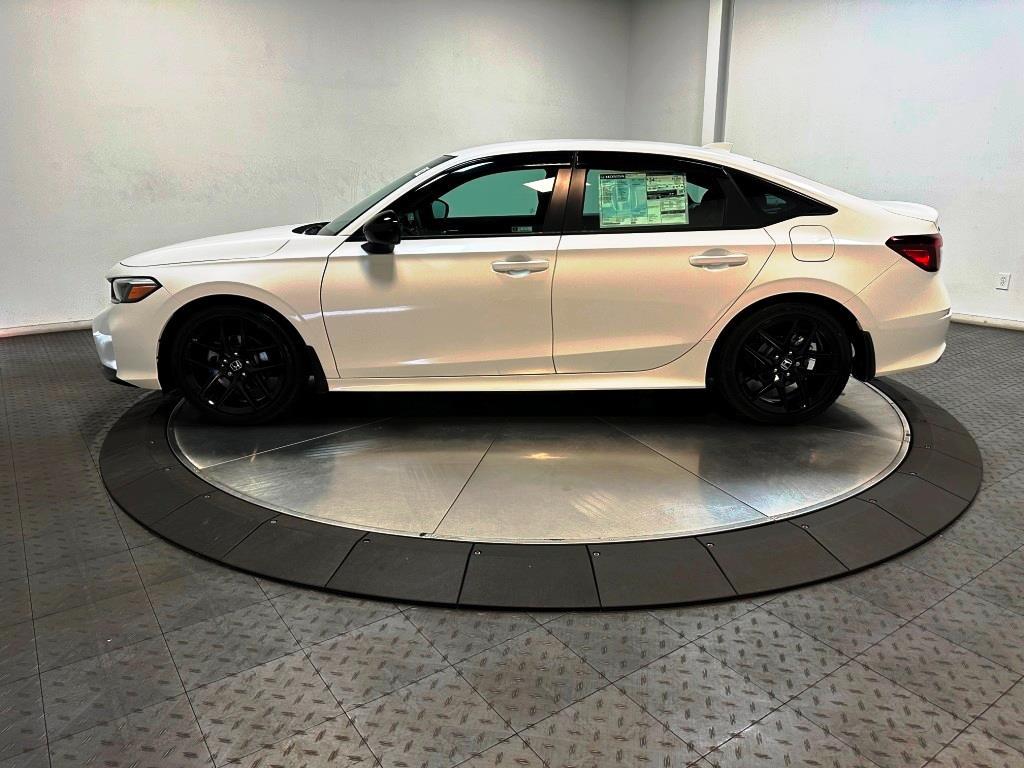 2026 Honda Civic Sedan Sport - Platinum White Pearl exterior view 5