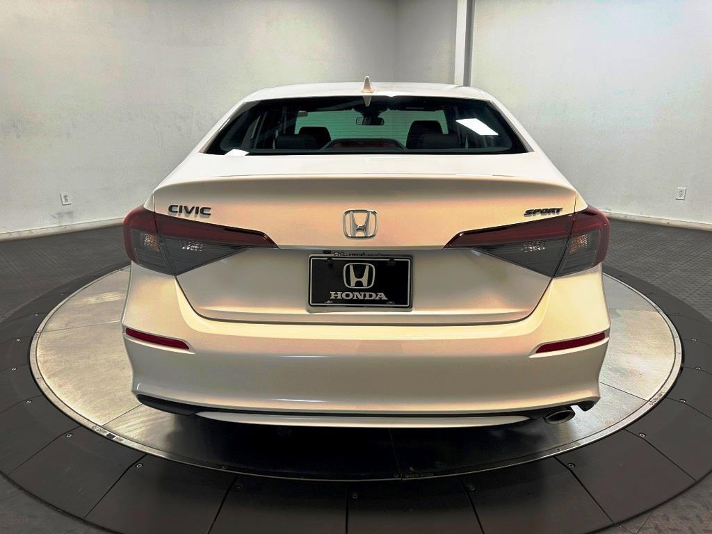 2026 Honda Civic Sedan Sport - Platinum White Pearl exterior view 7