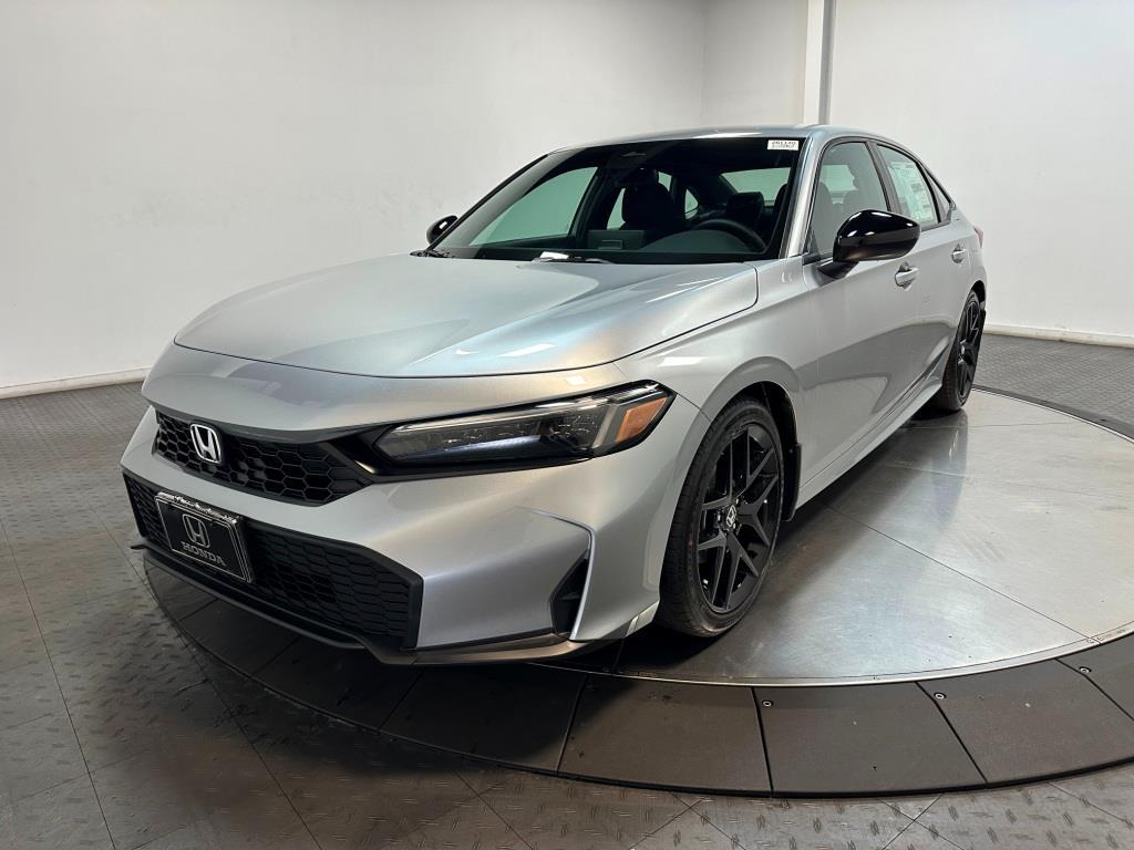 2026 Honda Civic Sedan Sport - Solar Silver Metallic exterior view 4