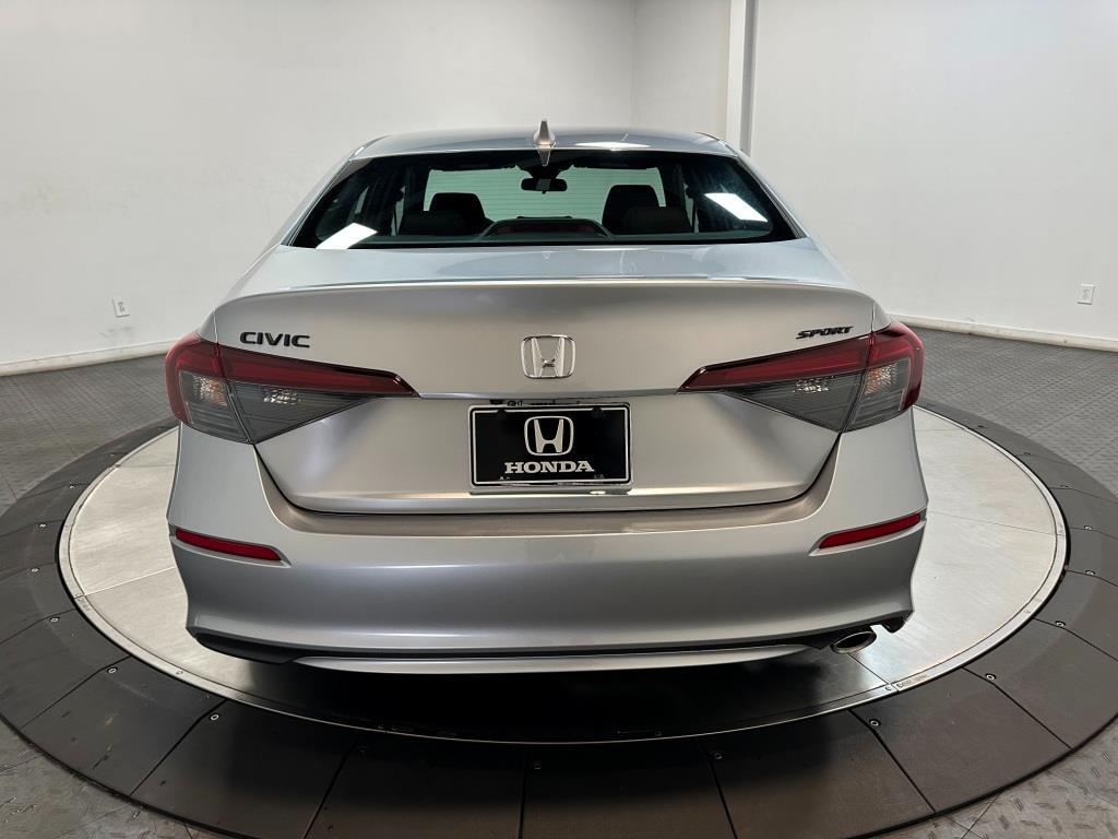 2026 Honda Civic Sedan Sport - Solar Silver Metallic exterior view 7