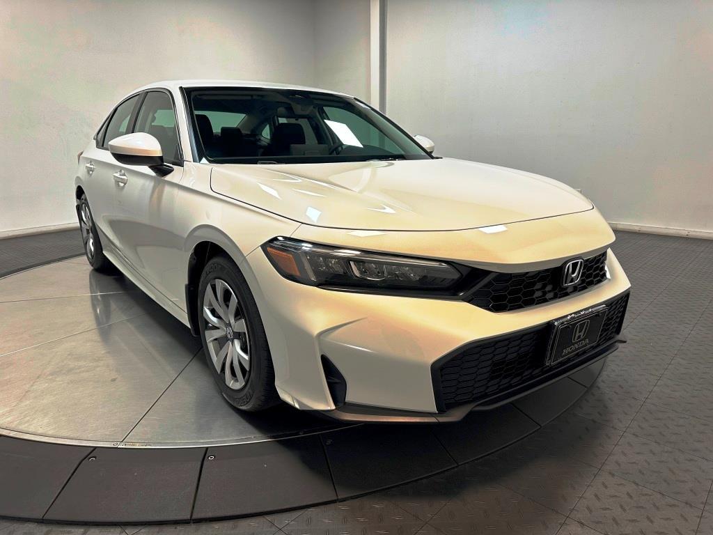 2026 Honda Civic Sedan LX - Platinum White Pearl exterior view 2