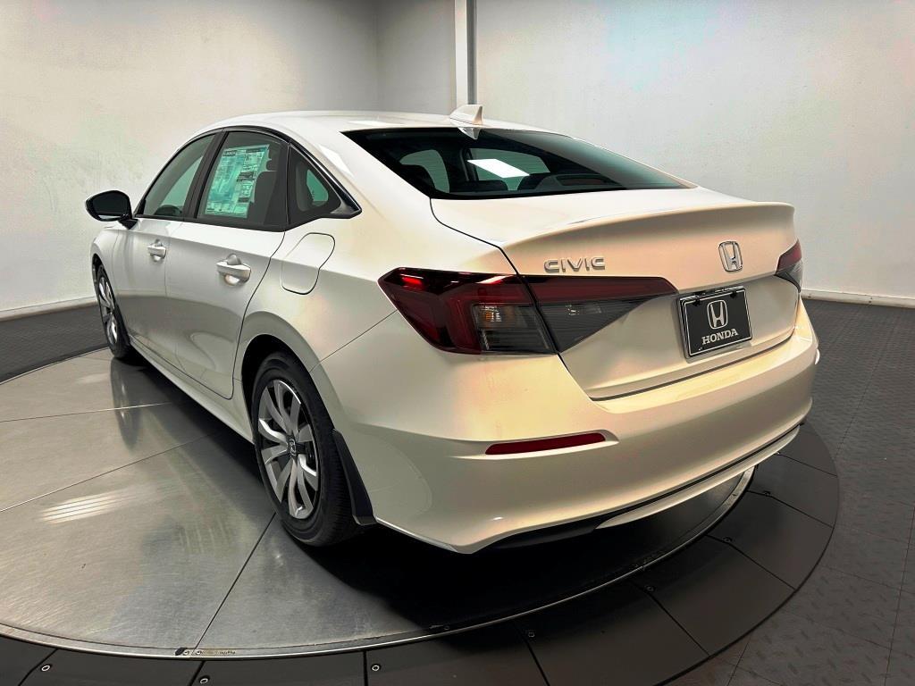2026 Honda Civic Sedan LX - Platinum White Pearl exterior view 6