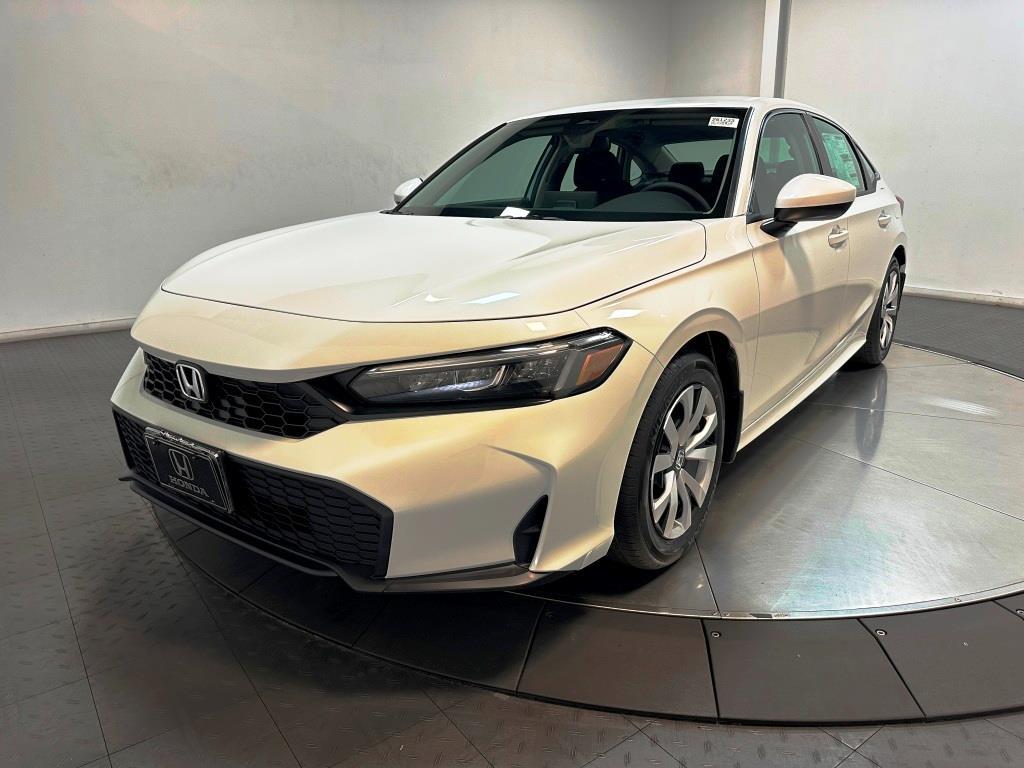 2026 Honda Civic Sedan LX - Platinum White Pearl exterior view 4