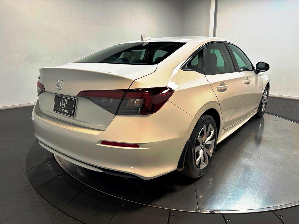 2026 Honda Civic Sedan LX - Platinum White Pearl exterior view 8