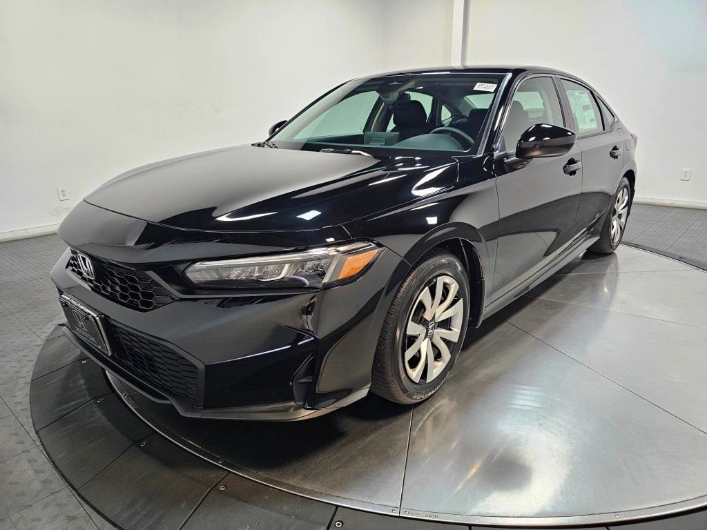 2026 Honda Civic Sedan LX - Crystal Black Pearl exterior view 4