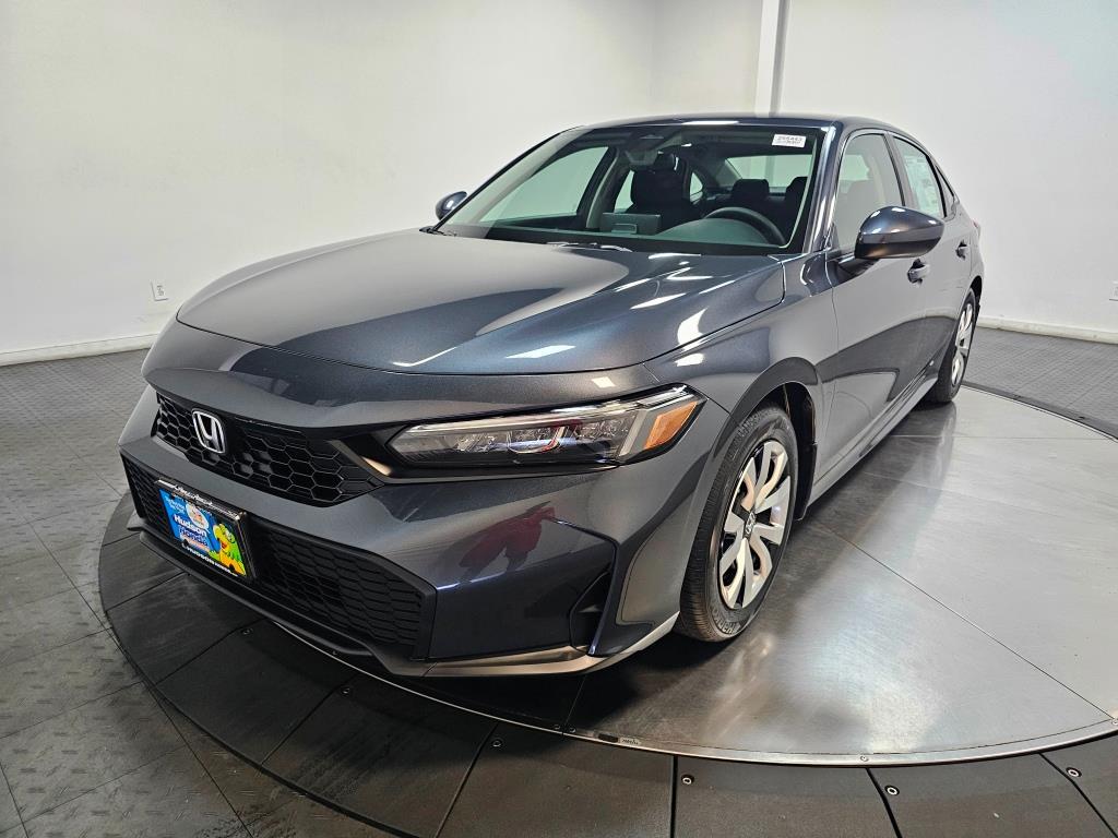 2026 Honda Civic Sedan LX - Meteorite Gray Metallic exterior view 4