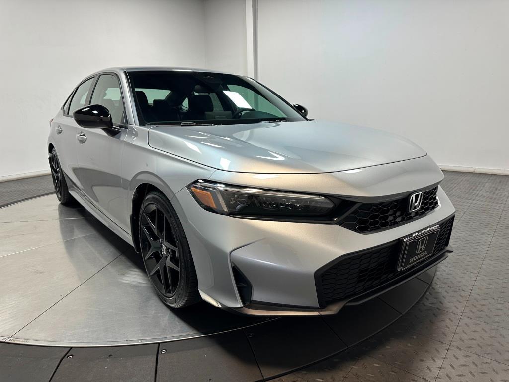 2026 Honda Civic Sedan Sport - Solar Silver Metallic exterior view 2