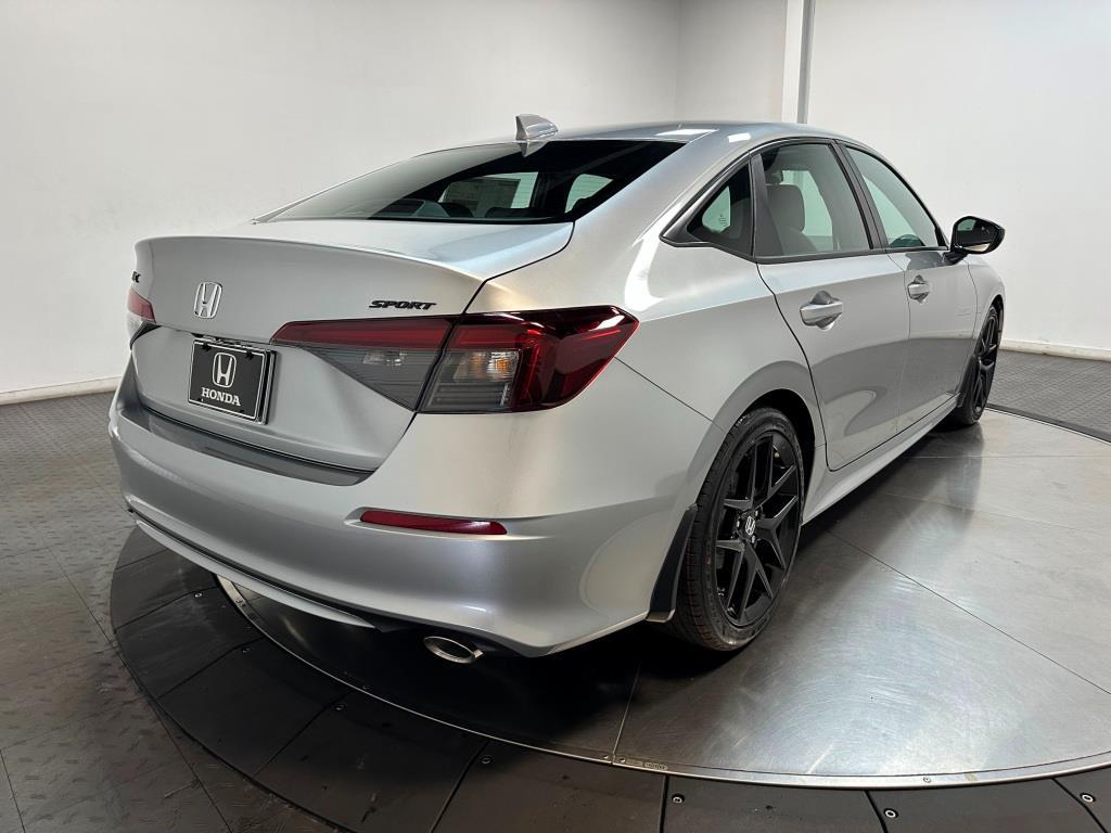 2026 Honda Civic Sedan Sport - Solar Silver Metallic exterior view 8