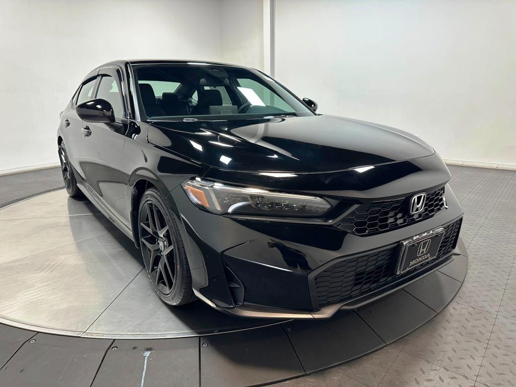 2026 Honda Civic Sedan Sport - Crystal Black Pearl exterior view 2