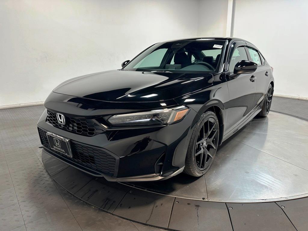 2026 Honda Civic Sedan Sport - Crystal Black Pearl exterior view 4