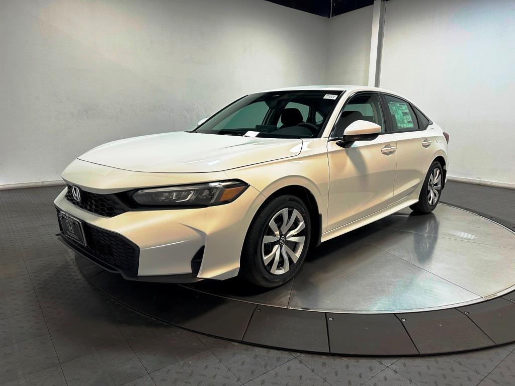 2026 Honda Civic Sedan LX - Platinum White Pearl exterior view 1