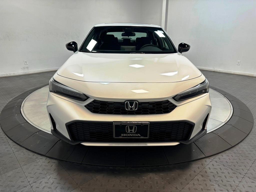 2026 Honda Civic Sedan Hybrid Sport - Platinum White Pearl exterior view 3