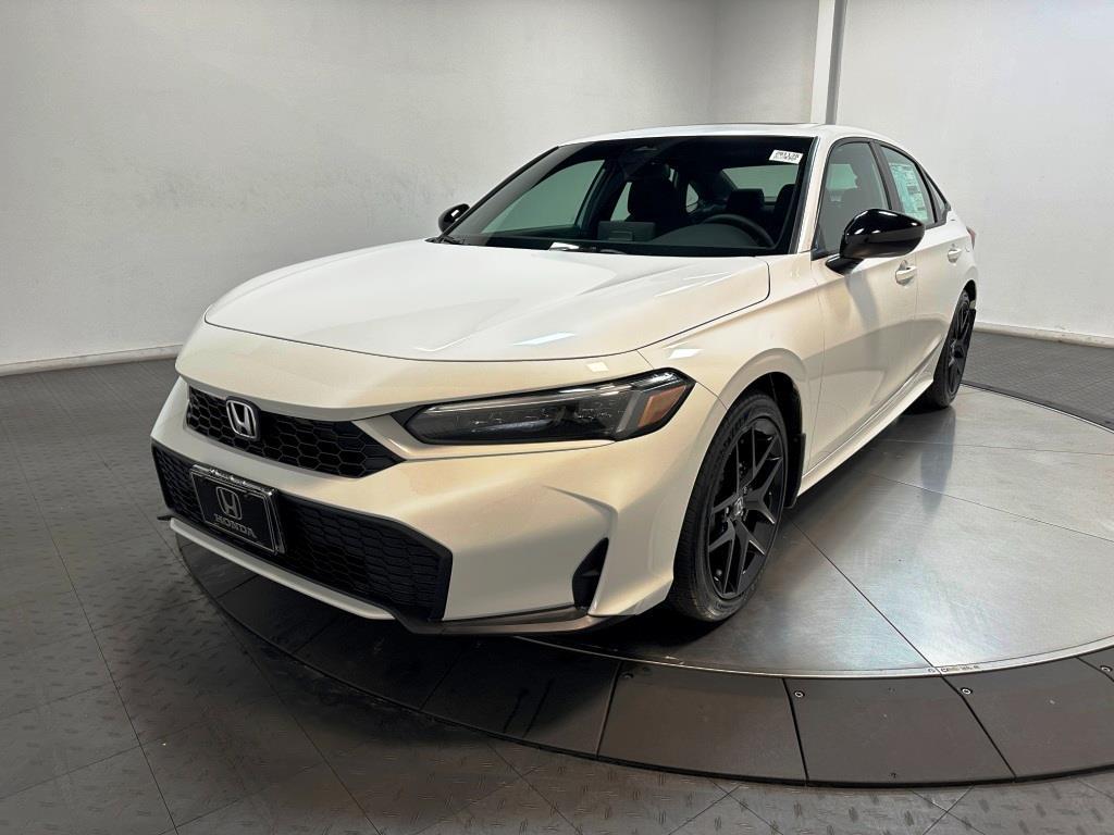2026 Honda Civic Sedan Hybrid Sport - Platinum White Pearl exterior view 4