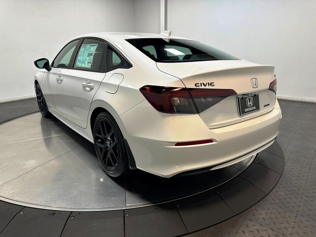2026 Honda Civic Sedan Hybrid Sport - Platinum White Pearl exterior view 6