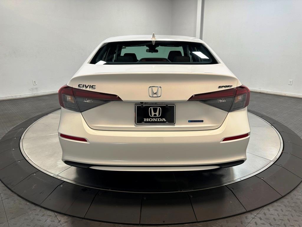 2026 Honda Civic Sedan Hybrid Sport - Platinum White Pearl exterior view 7