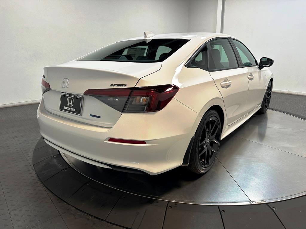 2026 Honda Civic Sedan Hybrid Sport - Platinum White Pearl exterior view 8