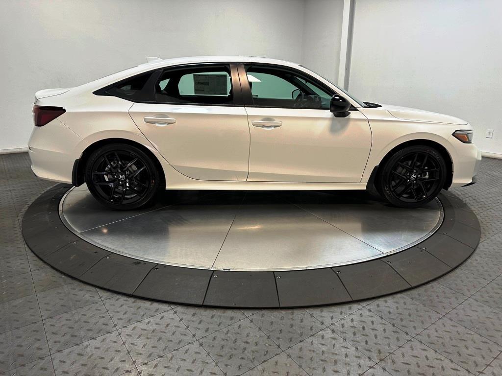 2026 Honda Civic Sedan Hybrid Sport - Platinum White Pearl exterior view 9