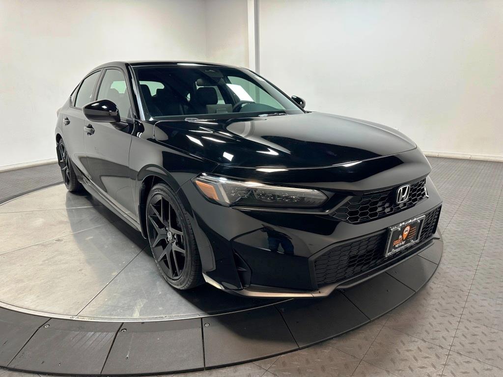 2026 Honda Civic Hatchback Sport - Crystal Black Pearl exterior view 3